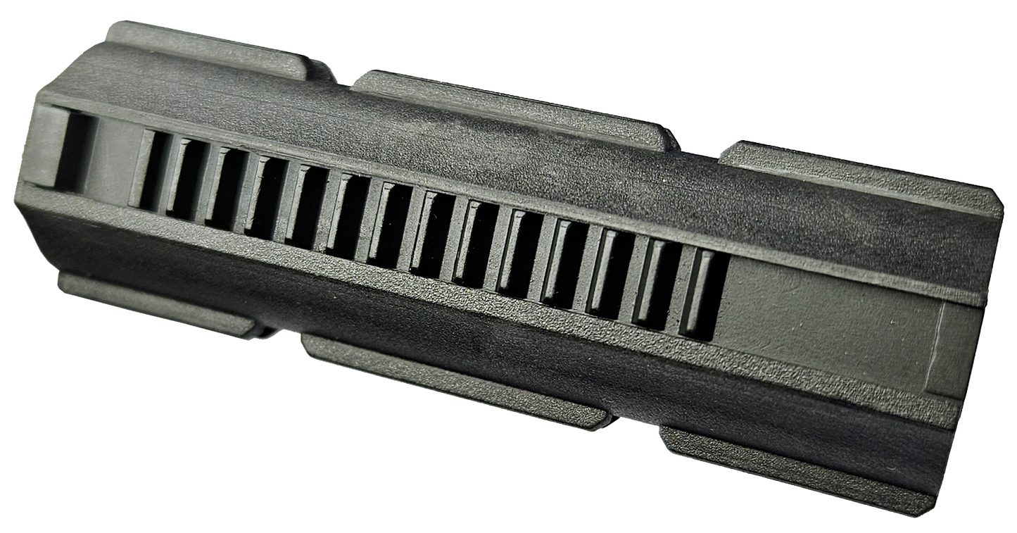 Pistone ZERO-SHOCK in tecnopolimero caricato fibra di carbonio full metal rack 14 denti Fps