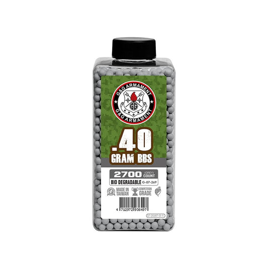G&G PALLINI BIODEGRADABILI 0.40g BOTTIGLIA 2700 BB GRIGI (G07269)