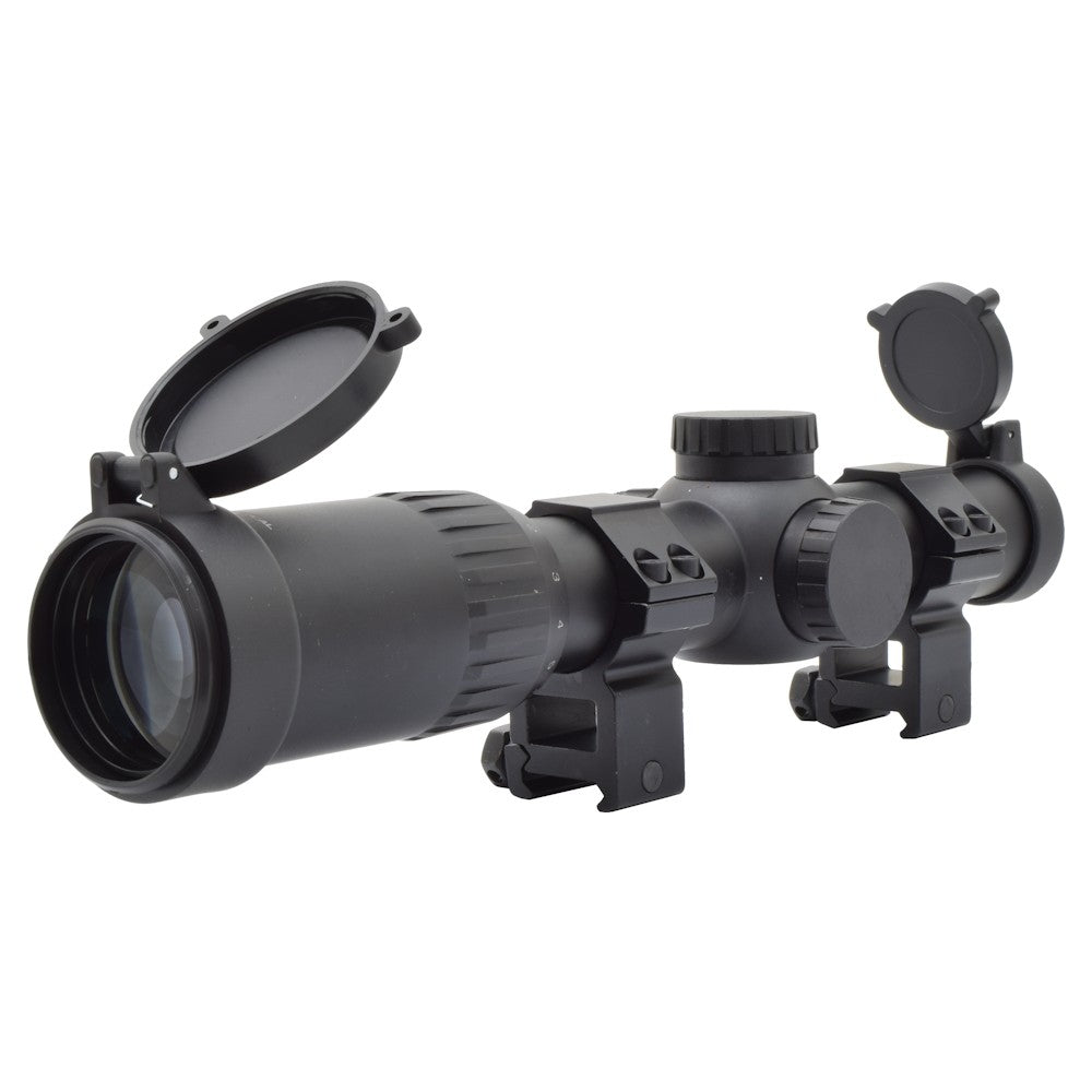 JS-TACTICAL OTTICA LONG EYE RELIEF ZOOM 1X-8X LENTE 24mm NERA (JS-1-8X24)